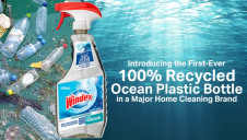 The bottle consists of 100% recycled material and is, in turn, 100% recyclable